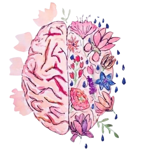 Human Brain Made Of Flowers - Creative Thinking, Innovative Ideas, Meaningful Writing